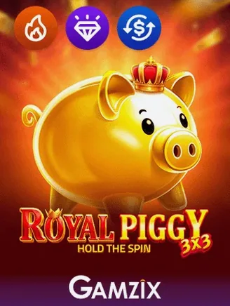 Gokkast 3x3 Royal Piggy Hold the Spin van Gamzix bij Nationale Loterij